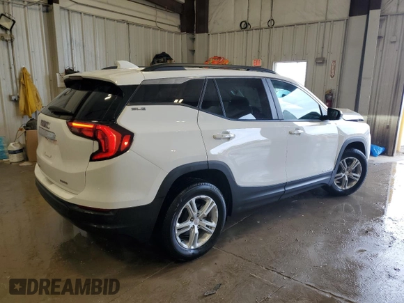 2021 GMC Terrain SLE z VIN 3GKALTEV4ML384525, wystawiony jako Copart lot #59470685 z przebiegiem 52 141 mil mil oraz Szkoda całkowita • Salvage title. Historia ofert i sprzedaży dostępna na DreamBid. Obrazek 3.