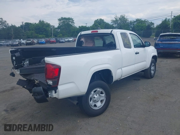 2022 Toyota Tacoma SR with VIN 3TYRX5GN2NT052675, listed as a IAAI auction lot 42478078 with 35,596 mi miles and . Bid and sale history available at DreamBid. Image 4.