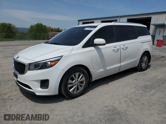 2016 Kia Sedona LX with VIN KNDMB5C18G6125252, listed as a Copart auction lot 55146695 with 138,912 mi miles and Clean Title. Bid and sale history available at carsss.com. Image 1.