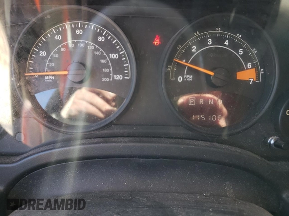 2015 Jeep Patriot Sport with VIN 1C4NJRBB5FD283776, listed as a Copart auction lot 46295015 with 115,108 mi miles and Salvage title. Bid and sale history available at DreamBid. Image 9.