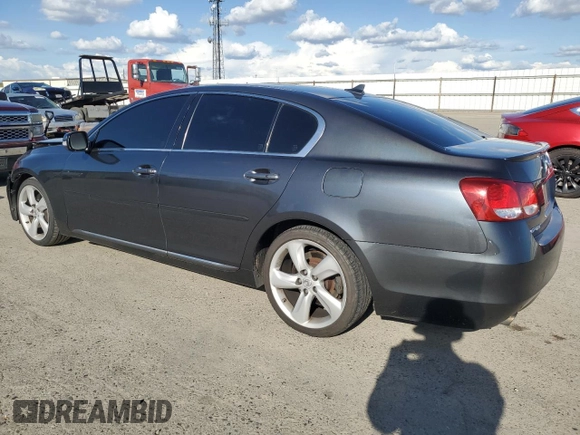2008 Lexus GS 350 with VIN JTHBE96S980040174, listed as a Copart auction lot 51980625 with 145,168 mi miles and Salvage Title. Bid and sale history available at carsss.com. Image 2.
