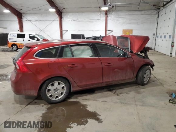 2017 Volvo V60 Premier with VIN YV140MSK2H1343464, listed as a Copart auction lot 87023364 with 0 mi miles and Salvage Title. Bid and sale history available at carsss.com. Image 3.