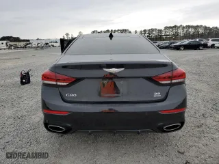 2019 Genesis G80 3.8L with VIN KMTFN4JE3KU325722, listed as a Copart auction lot 48172805 with 51,759 mi miles and Salvage Title. Bid and sale history available at carsss.com. Image 6.