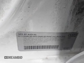 2013 Audi A4 2.0T Prestige with VIN WAUKFAFL7DN023912, listed as a IAAI auction lot 41278780 with 159,521 mi miles. Bid and sale history available at carsss.com. Image 9.