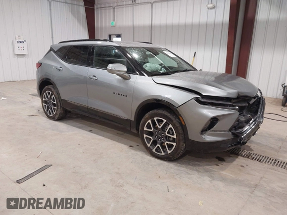 2024 Chevrolet Blazer RS with VIN 3GNKBKRS7RS133533, listed as a IAAI auction lot 42130846 with 33,488 mi miles and . Bid and sale history available at DreamBid. Image 1.