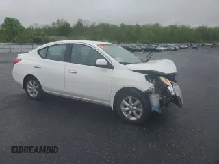 2014 Nissan Versa SV with VIN 3N1CN7AP3EL829693, listed as a Copart auction lot 55681185 with Not Provided miles and Salvage Title. Bid and sale history available at DreamBid. Image 4.