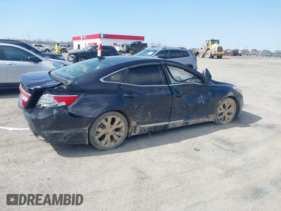 2013 Hyundai Azera with VIN KMHFH4JG6DA233205, listed as a IAAI auction lot 41643389 with 200,842 mi miles and . Bid and sale history available at carsss.com. Image 4.