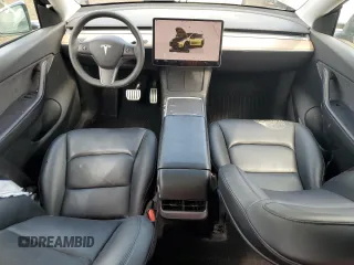 2022 Tesla Model Y Performance with VIN 7SAYGDEF1NF404133, listed as a Copart auction lot 51108165 with 44,102 mi miles and Salvage Title. Bid and sale history available at DreamBid. Image 8.