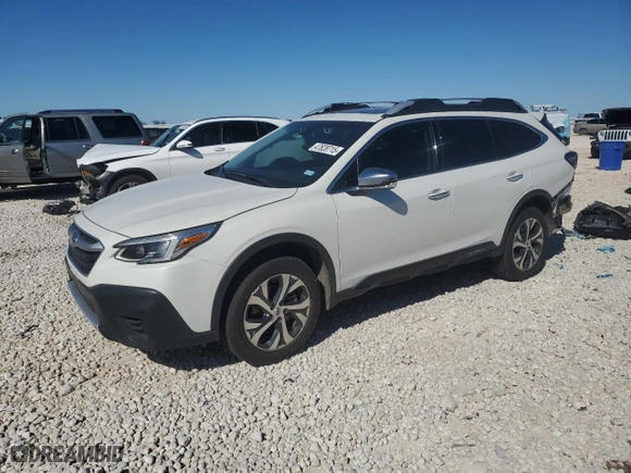2020 Subaru Outback Touring XT with VIN 4S4BTGPD8L3255883, listed as a Copart auction lot 47628715 with 57,559 mi miles and Salvage Title. Bid and sale history available at carsss.com. Image 1.