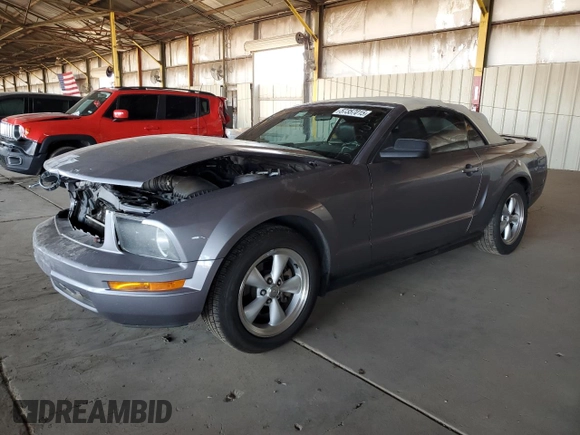2007 Ford Mustang Deluxe with VIN 1ZVHT84N075365657, listed as a Copart auction lot 57357015 with 140,855 mi miles and Salvage title. Bid and sale history available at DreamBid. Image 1.