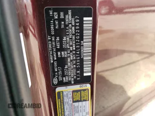2018 Kia Optima LX with VIN 5XXGT4L31JG229497, listed as a Copart auction lot 57469045 with 119,629 mi miles and Salvage title. Bid and sale history available at DreamBid. Image 12.