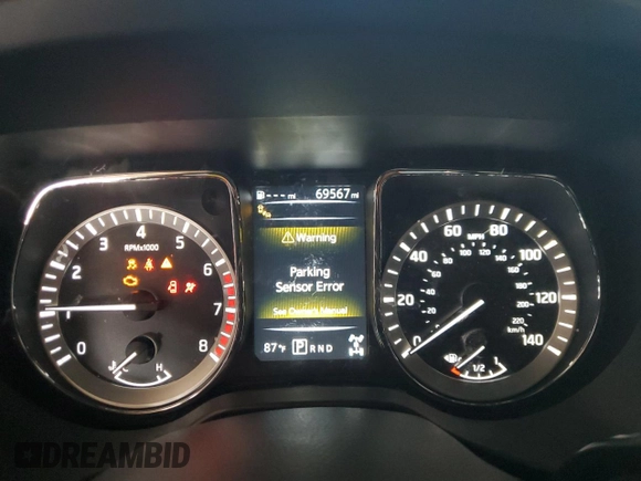 2018 Nissan Titan SV with VIN 1N6AA1E57JN515817, listed as a Copart auction lot 65537205 with 69,567 mi miles and Salvage title. Bid and sale history available at DreamBid. Image 9.