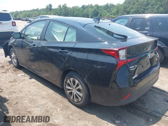 2020 Toyota Prius LE with VIN JTDL9RFU2L3019122, listed as a IAAI auction lot 42474961 with 52,248 mi miles and . Bid and sale history available at DreamBid. Image 3.