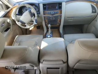 2011 Infiniti QX56 7-passenger with VIN JN8AZ2NE8B9006786, listed as a Copart auction lot 74598254 with 164,074 mi miles and Salvage Title. Bid and sale history available at carsss.com. Image 8.