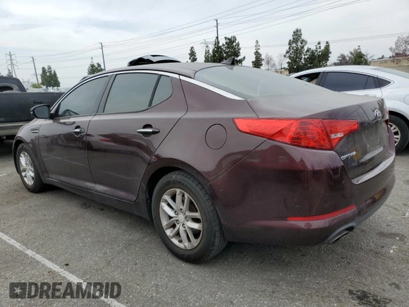 2013 Kia Optima LX z VIN 5XXGM4A74DG102024, wystawiony jako Copart lot #58264275 z przebiegiem 128 594 mil mil oraz Szkoda całkowita • Salvage title. Historia ofert i sprzedaży dostępna na DreamBid. Obrazek 2.