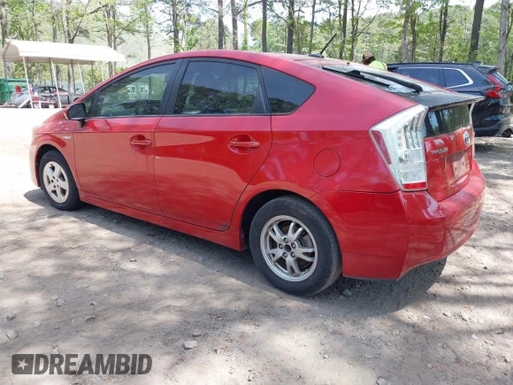 2011 Toyota Prius I with VIN JTDKN3DU9B5319489, listed as a IAAI auction lot 42062283 with 201,317 mi miles. Bid and sale history available at carsss.com. Image 3.