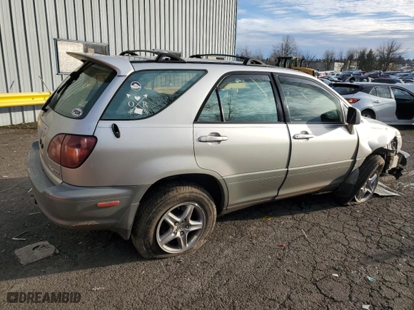 2000 Lexus RX 300 with VIN JT6HF10U9Y0148659, listed as a Copart auction lot 87931175 with 68,567 mi miles and Salvage Title. Bid and sale history available at carsss.com. Image 3.