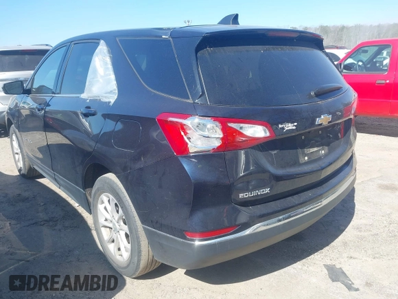 2020 Chevrolet Equinox LT with VIN 3GNAXKEV0LS702680, listed as a IAAI auction lot 41633024 with 63,041 mi miles and . Bid and sale history available at carsss.com. Image 3.