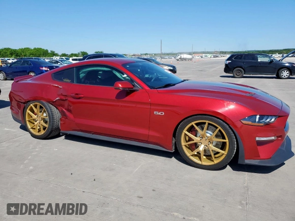 2019 Ford Mustang GT with VIN 1FA6P8CF4K5161211, listed as a Copart auction lot 53487895 with 46,877 mi miles and Salvage Title. Bid and sale history available at carsss.com. Image 4.