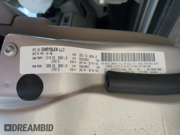 2009 Jeep Commander Sport with VIN 1J8HH48K59C514861, listed as a Copart auction lot 44076015 with 129,674 mi miles and Salvage title. Bid and sale history available at DreamBid. Image 14.