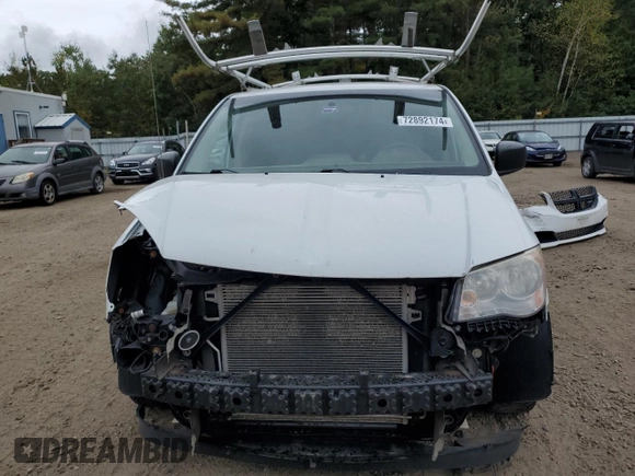 2014 Ram Cargo Van Tradesman with VIN 2C4JRGAG0ER322102, listed as a Copart auction lot 72892174 with 191,502 mi miles and Salvage Title. Bid and sale history available at carsss.com. Image 5.