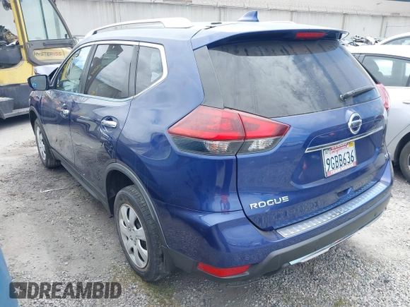 2019 Nissan Rogue SV with VIN JN8AT2MT7KW268205, listed as a IAAI auction lot 41987162 with 59,702 mi miles. Bid and sale history available at carsss.com. Image 3.