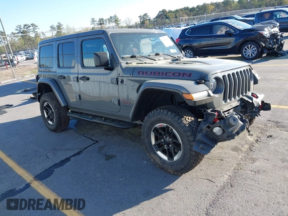 2020 Jeep Wrangler Unlimited Rubicon with VIN 1C4HJXFN4LW136516, listed as a IAAI auction lot 41874403 with 87,576 mi miles. Bid and sale history available at carsss.com. Image 1.