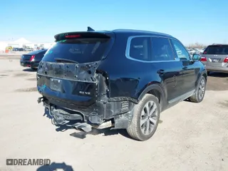 2021 Kia Telluride EX with VIN 5XYP34HC4MG136885, listed as a IAAI auction lot 41144633 with 129,689 mi miles. Bid and sale history available at carsss.com. Image 4.