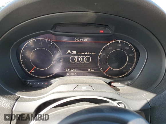 2020 Audi A3 Sedan S line Premium Plus with VIN WAUJEGFFXLA090179, listed as a Copart auction lot 46149704 with 63,152 mi miles. Bid and sale history available at carsss.com. Image 9.