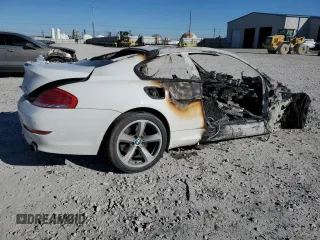 2010 BMW 6 Series 650i with VIN WBAEA5C58ACV93725, listed as a Copart auction lot 42493345 with 0 mi miles and Non Repairable. Bid and sale history available at carsss.com. Image 3.