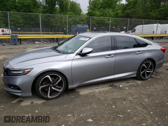 2019 Honda Accord Sport with VIN 1HGCV2F37KA008512, listed as a Copart auction lot 56175805 with 86,980 mi miles and Salvage title. Bid and sale history available at DreamBid. Image 1.
