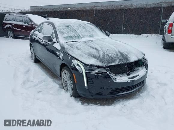 2020 Cadillac CT4 Premium Luxury with VIN 1G6DF5RK7L0149451, listed as a IAAI auction lot 41334189 with 22,830 mi miles. Bid and sale history available at carsss.com. Image 1.