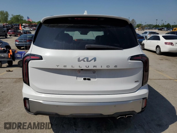 2023 Kia Telluride SX X-Line with VIN 5XYP5DGC1PG341113, listed as a Copart auction lot 54767765 with 8,774 mi miles and Salvage title. Bid and sale history available at DreamBid. Image 6.