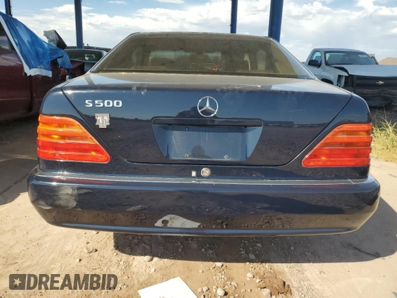 1995 Mercedes-Benz S with VIN WDBGA70EXSA217311, listed as a Copart auction lot 73434634 with Not Provided miles and Salvage Title. Bid and sale history available at DreamBid. Image 6.