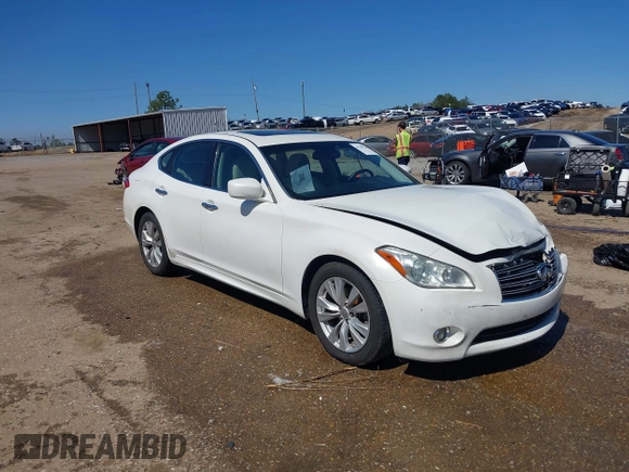 2011 Infiniti M with VIN JN1BY1AP8BM325061, listed as a IAAI auction lot 41765214 with 289,990 mi miles and . Bid and sale history available at DreamBid. Image 1.