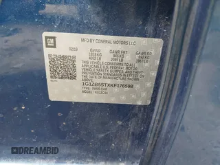 2019 Chevrolet Malibu LS z VIN 1G1ZB5STXKF176598, wystawiony jako IAAI lot #41865059 z przebiegiem 118 495 mil mil oraz . Historia ofert i sprzedaży dostępna na DreamBid. Obrazek 9.