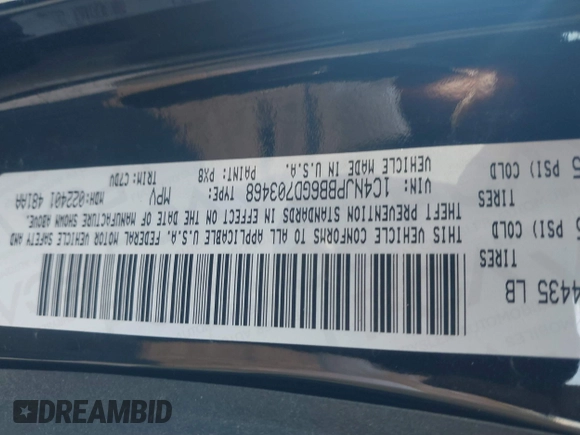 2016 Jeep Patriot Sport with VIN 1C4NJPBB6GD703468, listed as a IAAI auction lot 41684888 with 108,883 mi miles and . Bid and sale history available at carsss.com. Image 9.