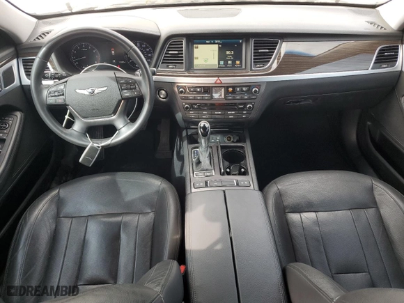 2017 Genesis G80 3.8L with VIN KMHGN4JE8HU190115, listed as a Copart auction lot 48062445 with 127,665 mi miles and Salvage Title. Bid and sale history available at carsss.com. Image 8.