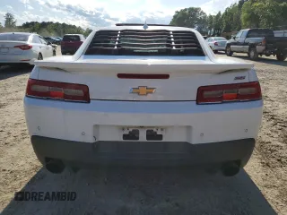 2015 Chevrolet Camaro SS with VIN 2G1FK1EJ4F9305438, listed as a Copart auction lot 58135185 with 62,966 mi miles and Salvage title. Bid and sale history available at DreamBid. Image 6.