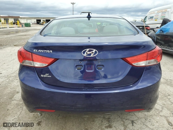 2012 Hyundai Elantra GLS PZEV with VIN 5NPDH4AE9CH099047, listed as a Copart auction lot 54048935 with 130,546 mi miles and Clean Title. Bid and sale history available at carsss.com. Image 6.