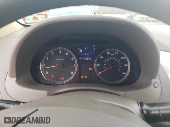 2012 Hyundai Accent GLS with VIN KMHCU4AE2CU185101, listed as a Copart auction lot 51101345 with 126,835 mi miles and Salvage Title. Bid and sale history available at carsss.com. Image 9.