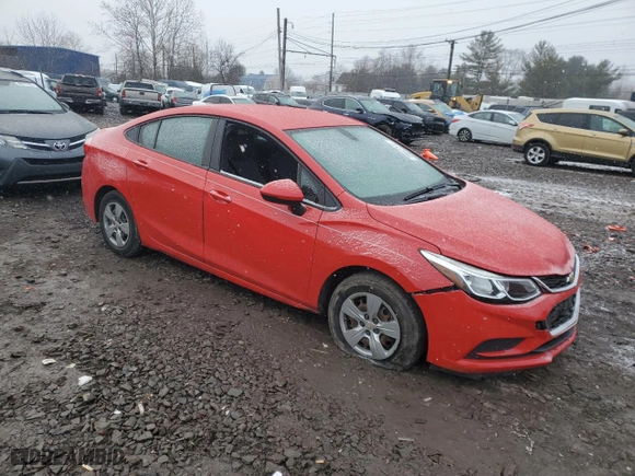 2018 Chevrolet Cruze LS with VIN 1G1BC5SMXJ7196592, listed as a Copart auction lot 88644545 with 59,373 mi miles and Salvage Title. Bid and sale history available at carsss.com. Image 4.