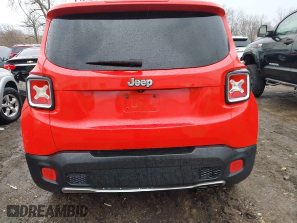 2015 Jeep Renegade Limited with VIN ZACCJADT7FPB41669, listed as a IAAI auction lot 41667420 with 118,719 mi miles and . Bid and sale history available at DreamBid. Image 16.