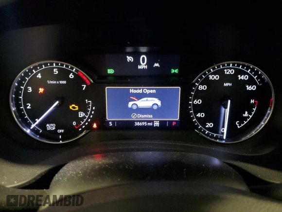 2021 Cadillac XT4 AWD Luxury with VIN 1GYFZBR49MF074936, listed as a Copart auction lot 66884034 with 38,695 mi miles and Salvage Title. Bid and sale history available at carsss.com. Image 9.