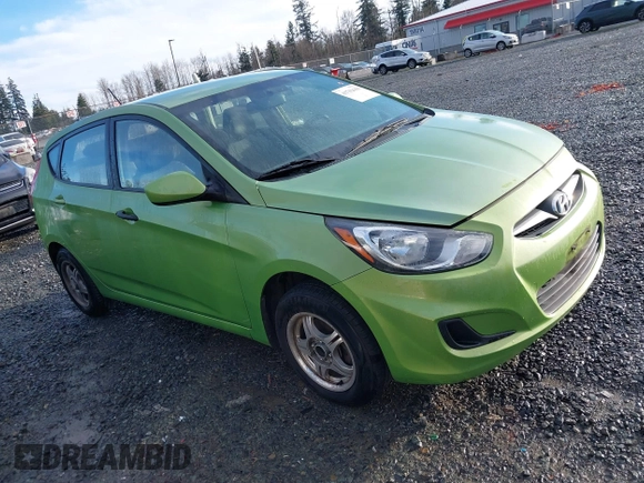 2012 Hyundai Accent GS z VIN KMHCT5AE9CU021238, wystawiony jako IAAI lot #41762650 z przebiegiem 166 287 mil mil oraz . Historia ofert i sprzedaży dostępna na DreamBid. Obrazek 1.