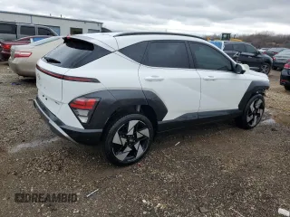 2024 Hyundai Kona Limited with VIN KM8HECA33RU167288, listed as a Copart auction lot 50764915 with 16,401 mi miles and Salvage Title. Bid and sale history available at carsss.com. Image 3.