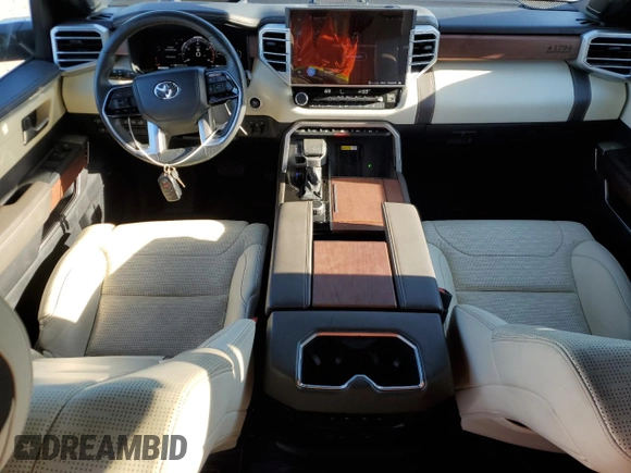 2022 Toyota Tundra 1794 Edition with VIN 5TFMA5DB6NX009193, listed as a Copart auction lot 74429534 with 49,570 mi miles and Salvage title. Bid and sale history available at DreamBid. Image 8.