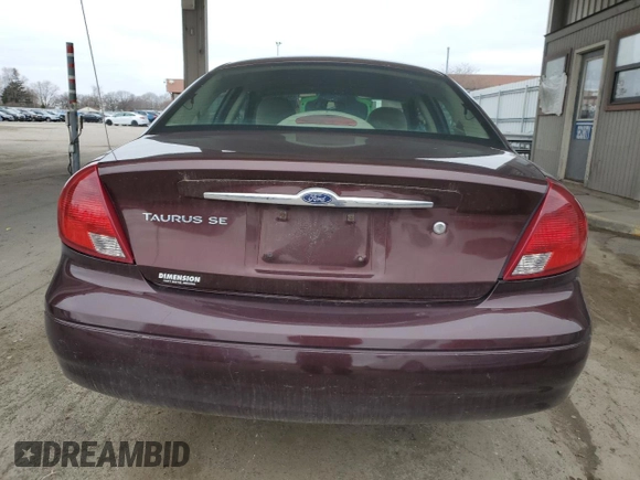 2000 Ford Taurus SE with VIN 1FAFP53U1YG262412, listed as a Copart auction lot 50383705 with 166,541 mi miles and Salvage Title. Bid and sale history available at DreamBid. Image 6.