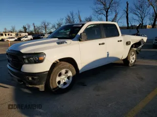 2023 Ram 1500 Tradesman with VIN 1C6SRFGT2PN567025, listed as a Copart auction lot 81505044 with 11,577 mi miles and Salvage title. Bid and sale history available at DreamBid. Image 1.