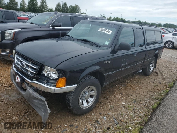 2003 Ford Ranger XL Fleet with VIN 1FTYR44U33PB76954, listed as a Copart auction lot 59866174 with 180,629 mi miles and Salvage title. Bid and sale history available at DreamBid. Image 1.